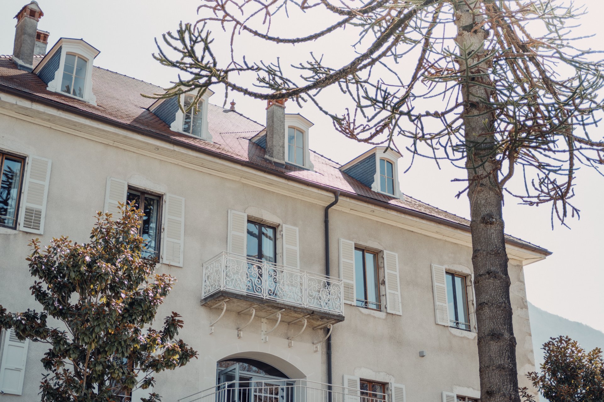 Façade de la maison de maître