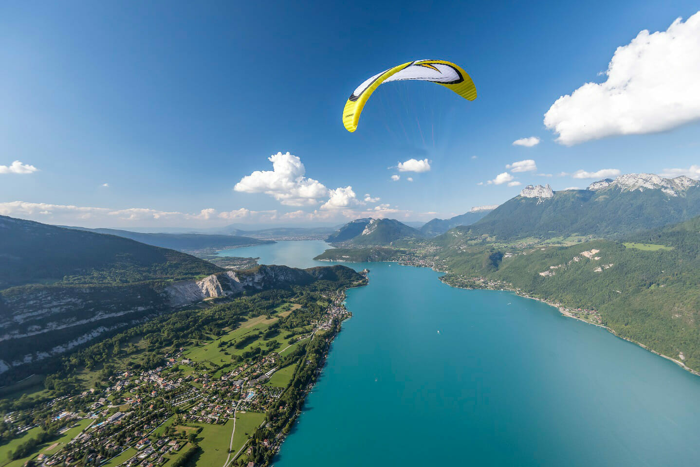 Vue aérienne du lac
